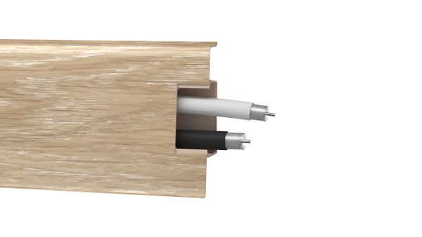 Плинтус ПВХ Arbiton - MACK 60 мм ДУБ АРЕНА 42 60х20х2500